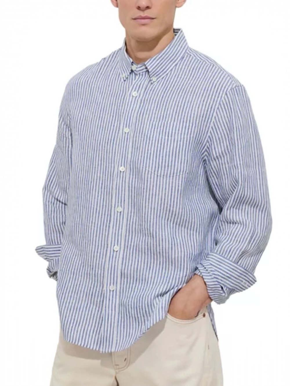 Alex Mill Linen Striped Oversized Men’s Shirt
